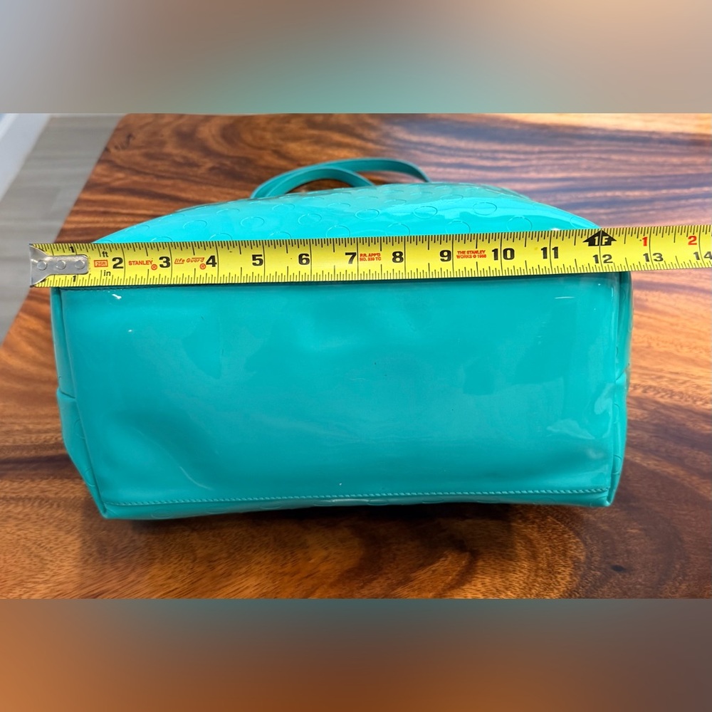 Kate Spade Sophie Camellia Street Teal Tote w Gold Hardware & Matching Cherries - Picture 17 of 17